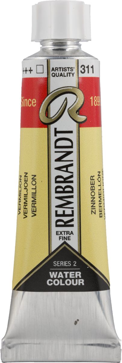 Rembrandt Water Colour Tube 10ml | Vermilion (311)